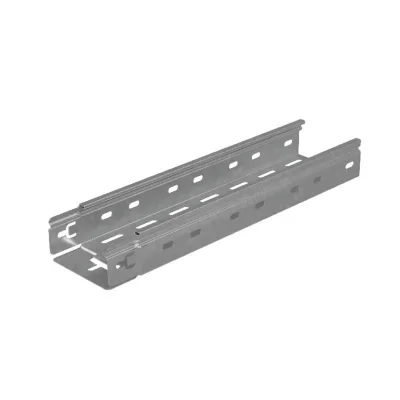 Лоток листовой перфорированный 100х50 L3000 сталь 1.2мм "БЫСТРЫЙ МОНТАЖ ПЛЮС" LPplus50-100-1.2-3000 оцинк. КМ PL0205