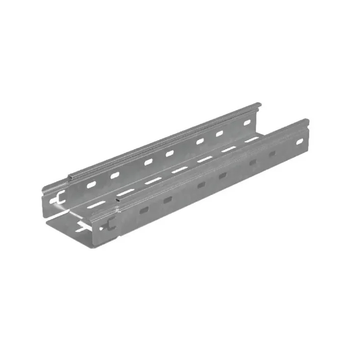 Лоток листовой перфорированный 100х50 L3000 сталь 1.2мм "БЫСТРЫЙ МОНТАЖ ПЛЮС" LPplus50-100-1.2-3000 оцинк. КМ PL0205