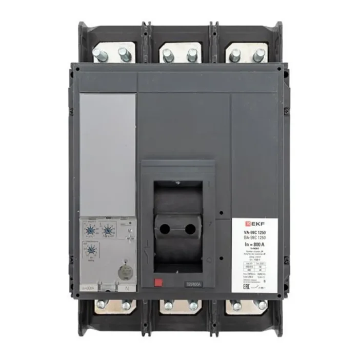Выключатель автоматический 3п 1250/800А 50кА ВА-99C Compact NS PROxima EKF mccb99C-1250-800