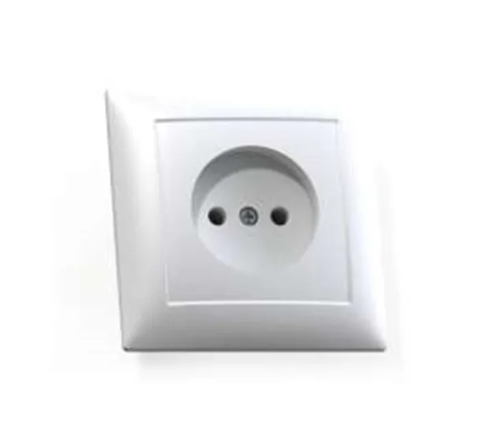 Розетка 1-м СП Селена РС16-369 16А IP20 бел. Кунцево 8110