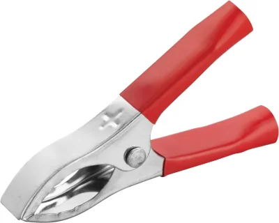 Зажим &quot;крокодил&quot; 30А 80 860 OAC-30A-75-R25 красн. ОНЛАЙТ 80860