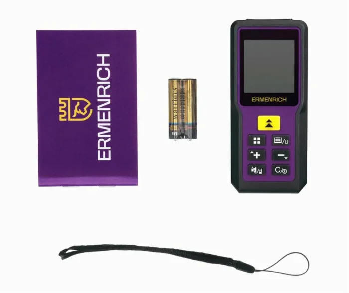 Рулетка лазерная Reel PRO GM60 фиолет. Ermenrich 84645