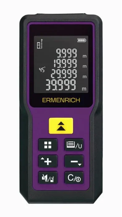 Рулетка лазерная Reel PRO GM60 фиолет. Ermenrich 84645