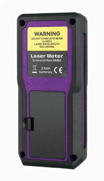 Рулетка лазерная Reel PRO GM60 фиолет. Ermenrich 84645