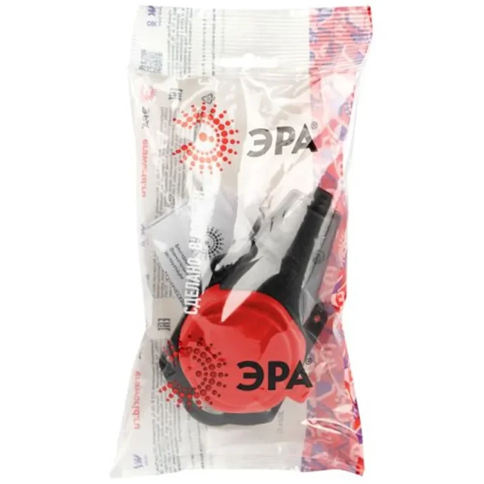 Колодка 1-м с заземл. 16A IP44 KX-1e-RED-IP44 каучук. красн. Эра Б0068412