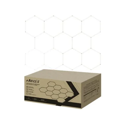 Светильник светодиодный ДБО-HEXAGON 11С-46065 460Вт 6500К 230В 3256х2350мм 11 сот 0.5м шнур с вилкой NEOX 4690612066646