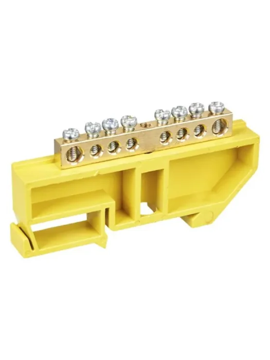 Шина PE "земля" на DIN-изол. ШНИ-6х9-8-Д-Ж IEK YNN10-69-8D-K05