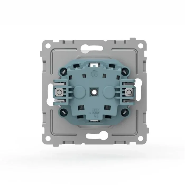Розетка 1-м СП Pixel IP44 с заземл. с крышкой механизм бел. TOKOV ELECTRIC TKE-PX-R1ZSW1-C01-IP44