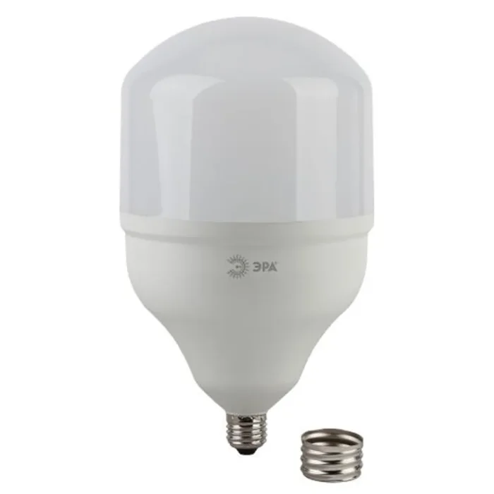 Лампа светодиодная высокомощная STD LED POWER T140-65W-6500-E27/E40 65Вт T140 колокол 6500К холод. бел. E27/E40 (переходник в компл.) Эра Б0027924