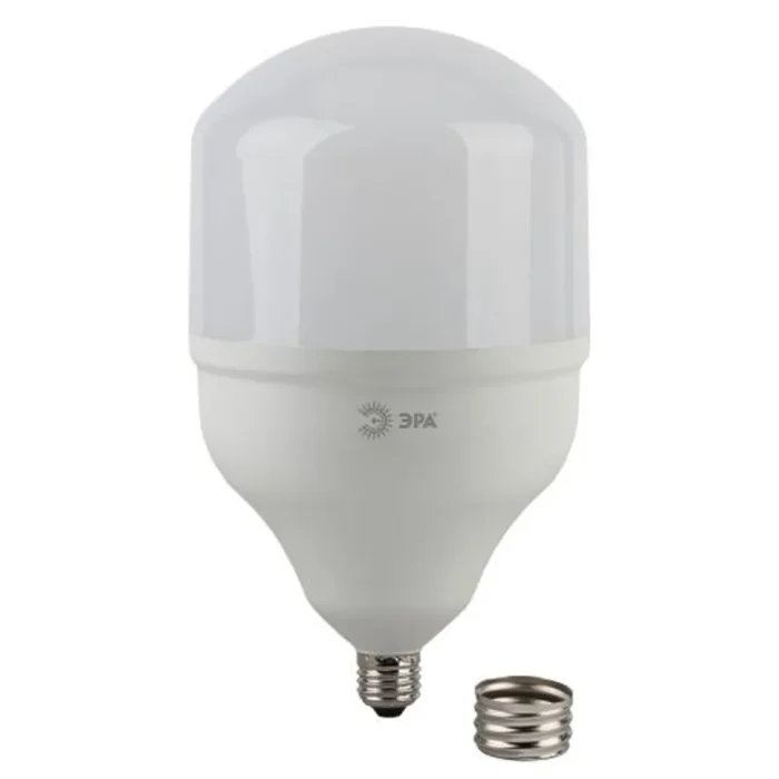 Лампа светодиодная высокомощная STD LED POWER T140-65W-6500-E27/E40 65Вт T140 колокол 6500К холод. бел. E27/E40 (переходник в компл.) Эра Б0027924