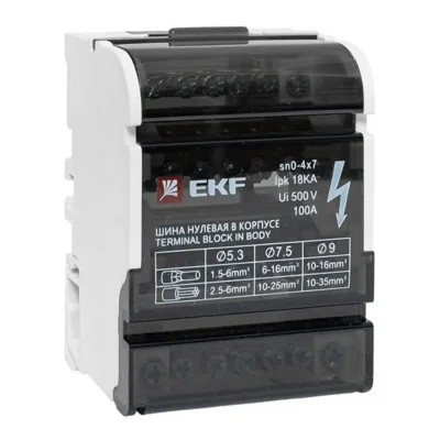 Шина нулевая в корпусе 4х7 EKF sn0-4x7