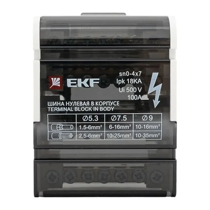 Шина нулевая в корпусе 4х7 EKF sn0-4x7