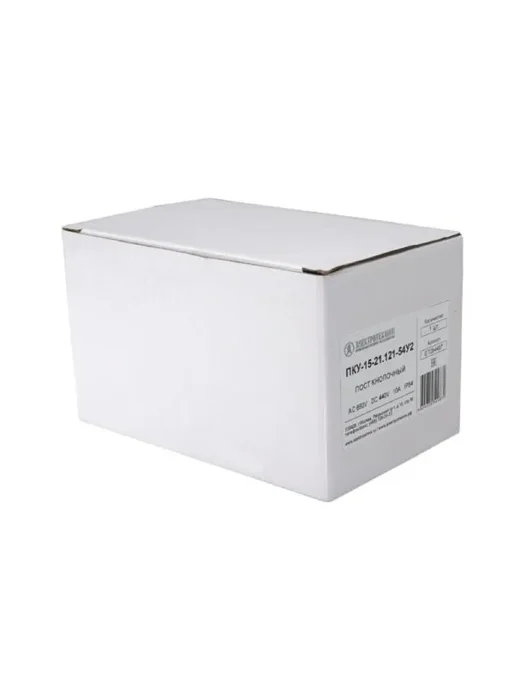 Пост кнопочный ПКУ-15-21.121-54 У2 (1хВК30-10-11110-54 (1з+1р) черн. + 1хВК30-10-11110-54 (1з+1р) красн. + PG-19) пост управления Электротехник ET054487