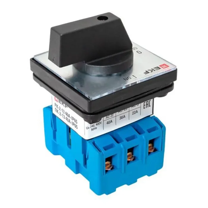 Переключатель кулачковый ПК-2-13 3п 40А "ВКЛ-ВЫКЛ" IP65 EKF pk-2-13-40-65