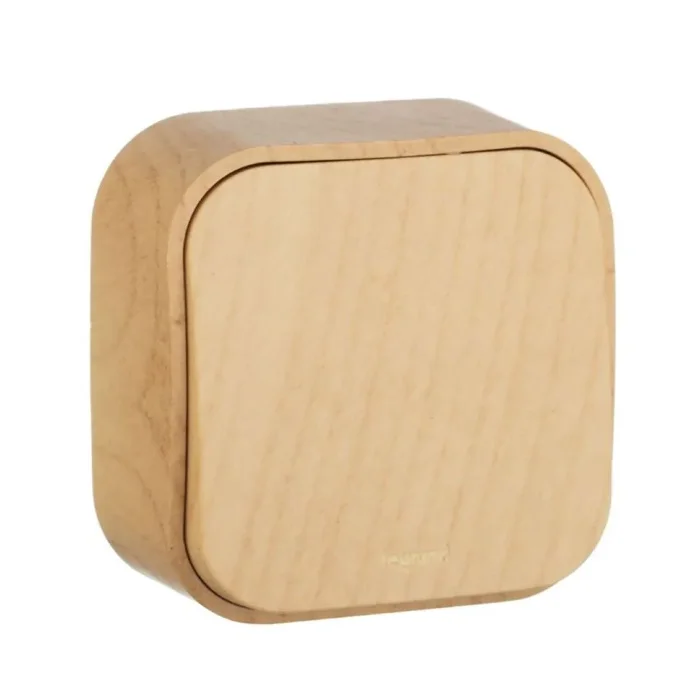 Переключатель проходной 1-кл. ОП Quteo 10А IP20 10AX дерево IEK 782264