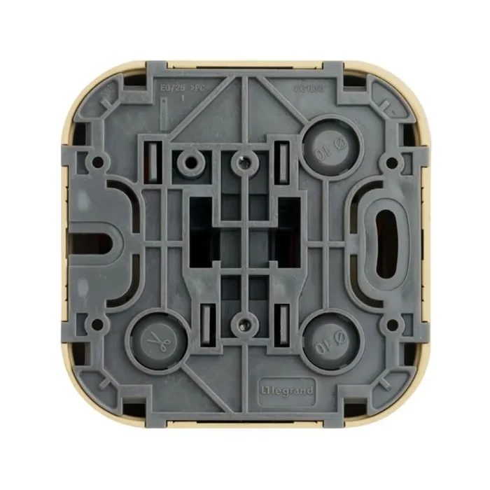 Переключатель проходной 1-кл. ОП Quteo 10А IP20 10AX дерево IEK 782264