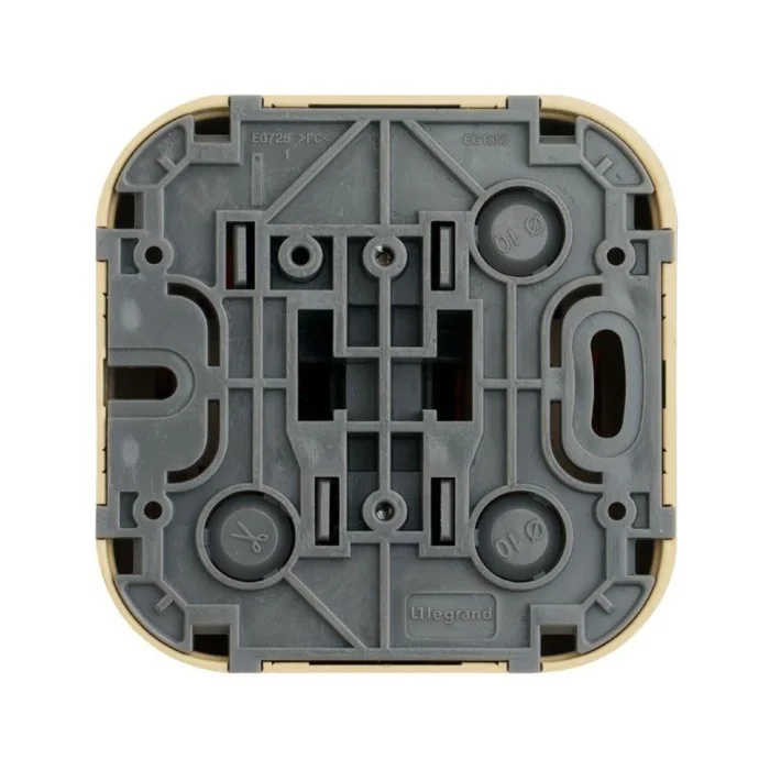 Переключатель проходной 1-кл. ОП Quteo 10А IP20 10AX дерево IEK 782264