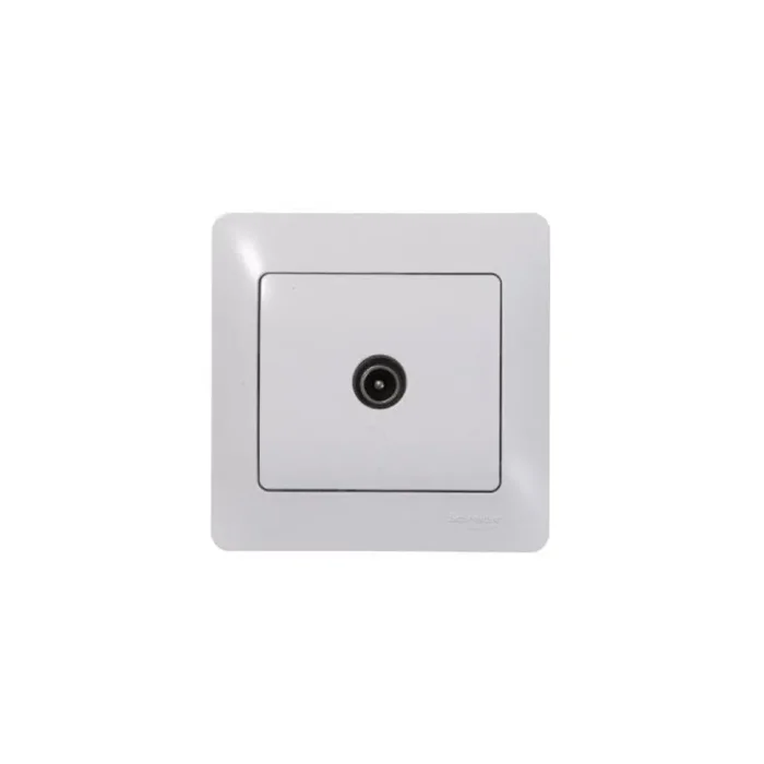 Розетка телевизионная проходная TV 1-м СП Glossa 4дБ механизм бел. SE GSL000192