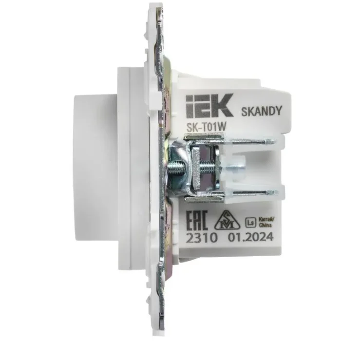 Термостат электронный SKANDY SK-T01W с индикацией арктич. бел. IEK SK-RT11-K01