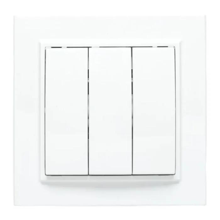 Выключатель 3-кл. СП Минск 10А IP20 бел. Basic EKF ERV10-024-10