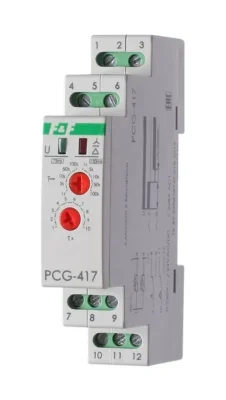 Реле времени PCG-417 2х8А 230В 2НО IP20 звезда-треугольник для пуска электродвиг. монтаж на DIN-рейке F&amp;F EA02.001.020