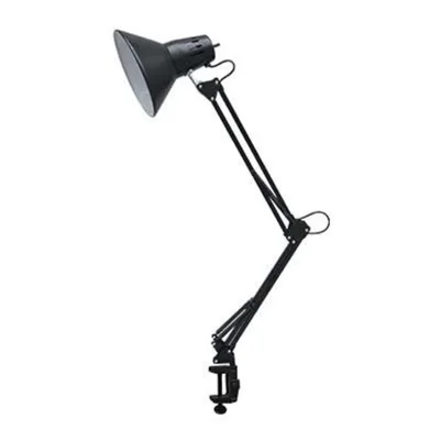Светильник настольный СНС 13Ч 60Вт E27 230В под лампу на струбцине черн. (кор.) IN HOME 4690612012735