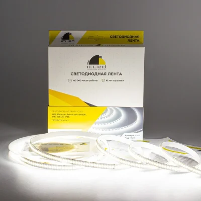 Светодиодная лента Class Premium, 2835, 224 led/m, white, 24V, IP33, RN22