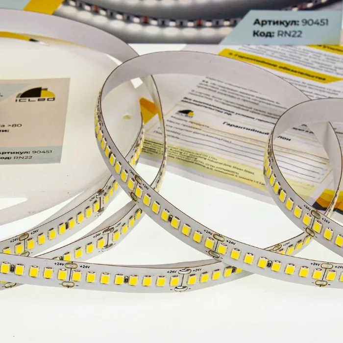 Светодиодная лента Class Premium, 2835, 224 led/m, white, 24V, IP33, RN22