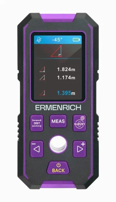 Детектор скрытой проводки Ping SM90 фиолет. Ermenrich 83842