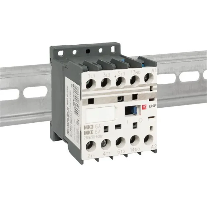 Мини-контактор МКЭ 6А кат. 230В AC 1НО PROxima EKF Mctr-s-6-230