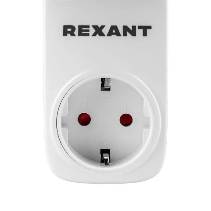 Реле напряжения «вилка-розетка» с дисплеем 16А Rexant 10-6040