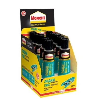 Клей &quot;Момент для лодок и ПВХ-изделий&quot; 30мл шоу-бокс Момент Б0022968