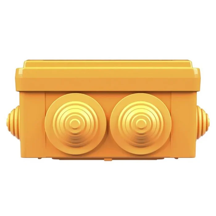 Коробка ответвительная FS 100х100х50мм IP55 5п 450В 10А 6кв.мм с кабельными вводами и клеммниками пластик. DKC FSB11506