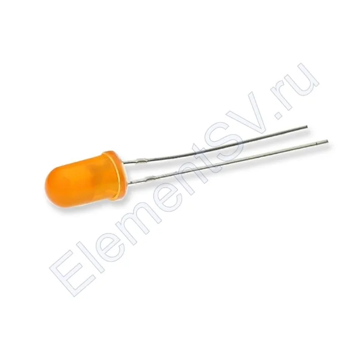 Светодиод ICL-5mm LE74 (orange, 800-1000 mcd, diffuse)