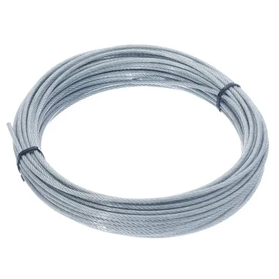 Трос стальной в оплетке ПВХ М2/3мм (уп.5м) подвес СТРОЙМЕТИЗ 4152042