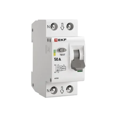 Устройство защиты от дугового пробоя (УЗДП) 1P+N 50А PROxima EKF afdd-2-50-pro