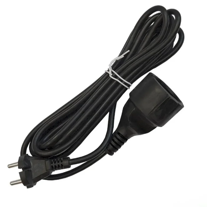 Удлинитель-шнур 1х3м без заземл. 10А IP20 ПВС 2х1 черн. DOMTOK 2339