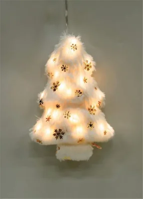 Светильник подвесной "Елочка" 10LED флок 12х5.5х18.2см тепл. бел. КОСМОС KOC_TAB-B108