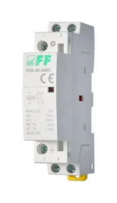 Контактор модульный ST25-20-24 DC 2НО 2.2Вт 2мод. монтаж на DIN-рейку F&amp;F EA13.001.022