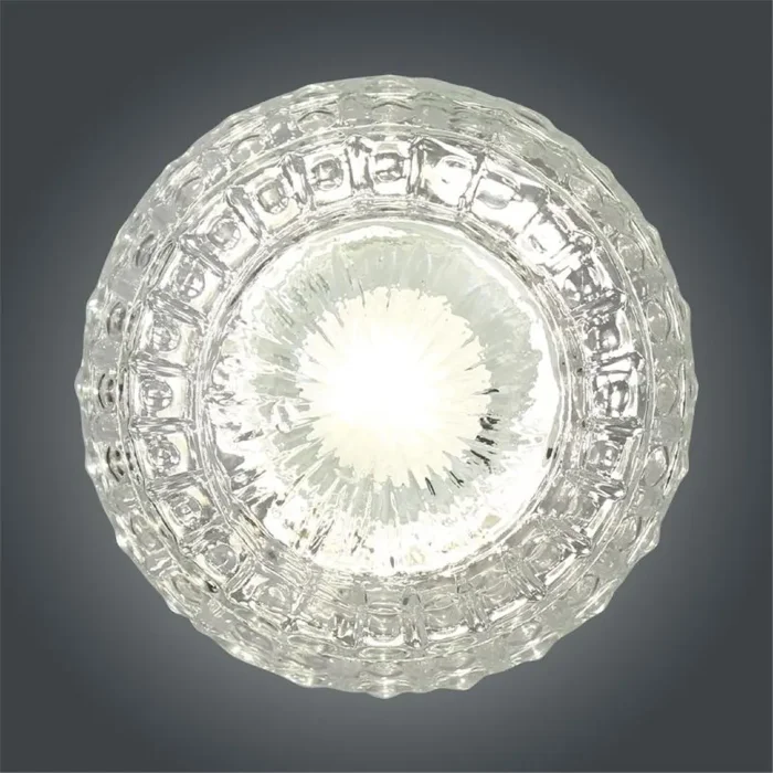 Светильник НББ 64-60-080 "Гранат" d150 1х60Вт E27 IP20 прозр./корпус прямой бел. Элетех 1005100178