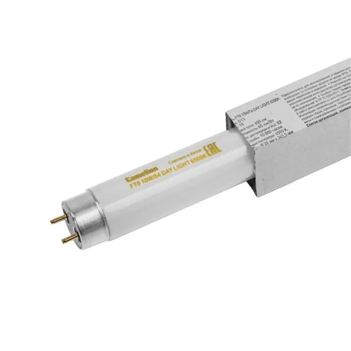 Лампа люминесцентная FT8-10W/54 10Вт T8 6500К G13 Camelion 3006