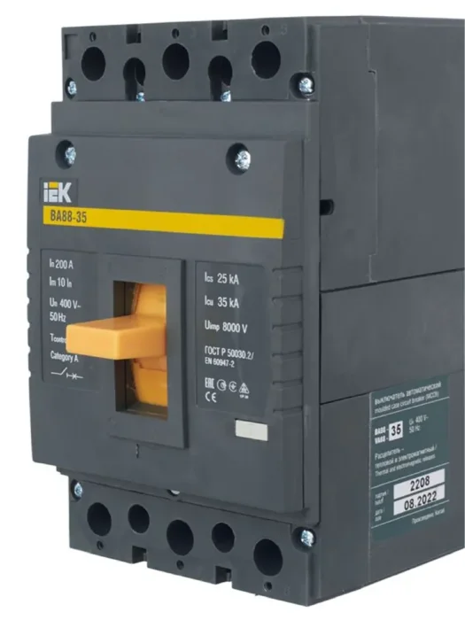 Выключатель автоматический 3п 200А 35кА ВА 88-35 KARAT IEK SVA30-3-0200
