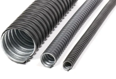 Металлорукав в ПВХ изоляции Р3-ЦПнг 22 d22мм без протяжки черн. (уп.50м) ГОФРОМАТИК zeta44215