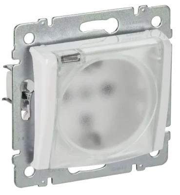 Розетка 1-м СП Valena 16А IP44 2P+E с заземл. механизм бел. (DIY-упак.) IEK 695641
