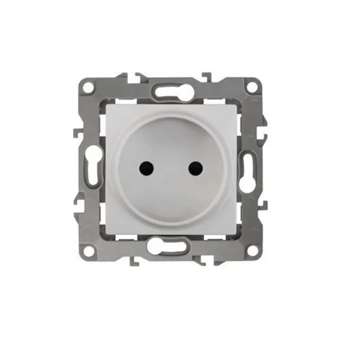 Розетка 1-м СП Эра12 12-2105-01 16А IP20 16AX 250В 2P механизм бел. Эра Б0018254