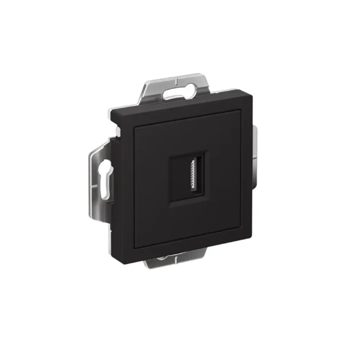 Розетка HDMI AtlasDesign механизм карбон SE ATN001080