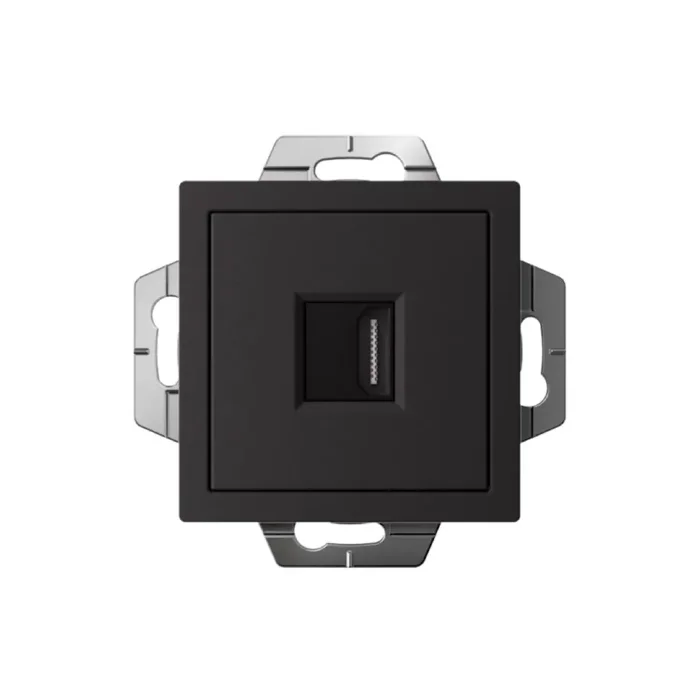 Розетка HDMI AtlasDesign механизм карбон SE ATN001080