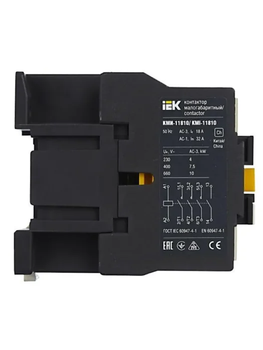 Контактор КМИ-11810 18А 24В/АС3 1НО KARAT IEK KKM11-018-024-10