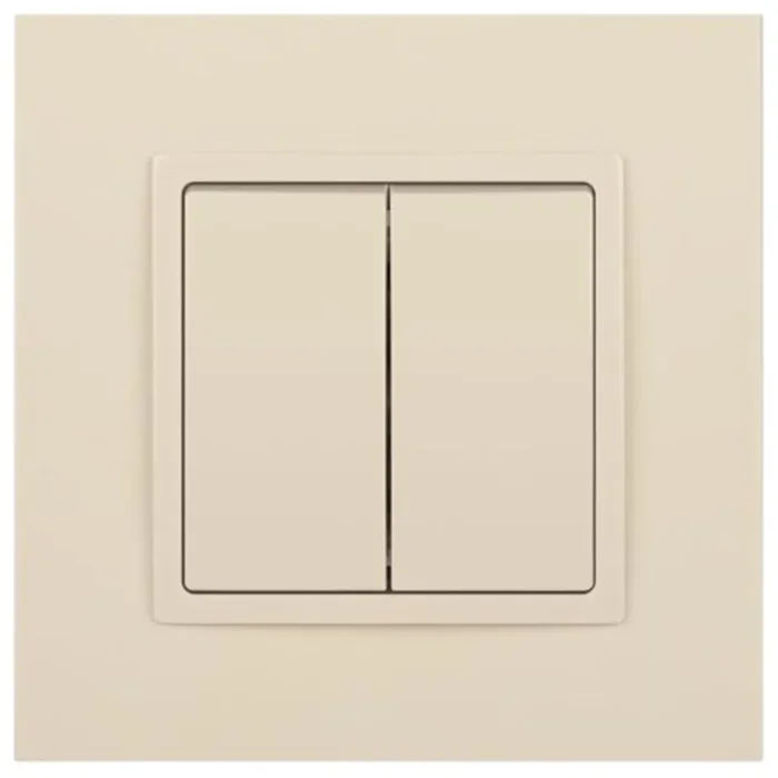 Выключатель 2-кл. СП Elegance 14-1104-02 10А IP20 250В 10AX механизм сл. кость Эра Б0034231