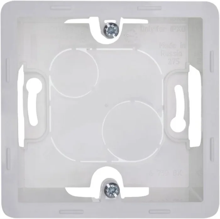 Коробка 1-м ОП Inspiria бел. IEK 673980